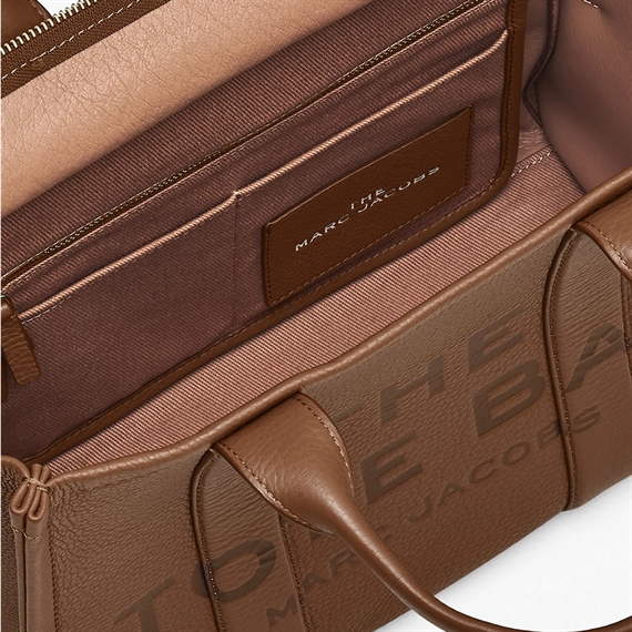 Marc Jacobs The Leather Medium Tote Bag, Argan Oil 